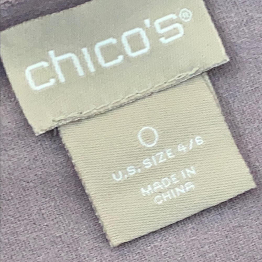 Chico’s Faux Suede Open Front Blazer Jacket - Picture 4 of 7